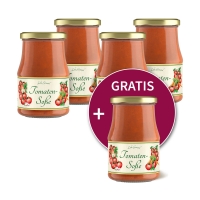 5 für 4 = 1 gratis: Tomatensauce 5 für 4 = 1 gratis: Tomatensauce