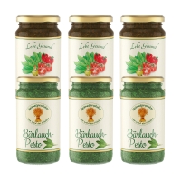 6er-Sparpaket Bärlauch-Pesto nach Wahl 6er-Sparpaket Bärlauch-Pesto nach Wahl
